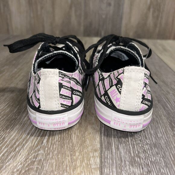 Converse Chuck Taylor All Star Pink Black Youth US Size 3 Sneaker Shoes 667208F - Picture 7 of 11